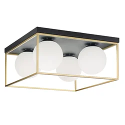 Candeeiro de teto plafond APP1168-4C Ouro Branco