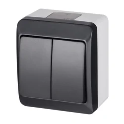 "CANDLE HOLDER" connector, gray/anthracite IP44 HERMES