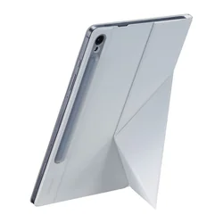 Capa com aba e suporte para Samsung Galaxy Tab S9 Smart Book Cover, branca