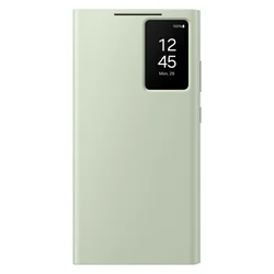 Capa original para Samsung Galaxy S24 Ultra com bolso para cartão Smart View Wallet verde claro