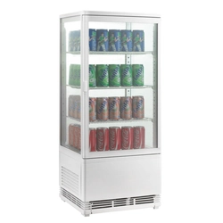 Capacidad de vitrina refrigerada 78l blanco | Amitek AK78EB