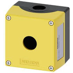 Carcasa de casete Siemens 1-otworowa 22mm negro y amarillo M20 (3SU1801-0AA00-0AA2)