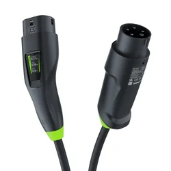 Cargador móvil para vehículos eléctricos Green Cell Habu 11 kW 7 m Tipo 2 CEE para cargar vehículos eléctricos EV PHEV 2w1 Wallbox con aplicación GC