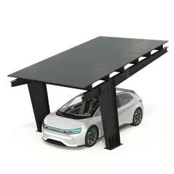 Carport med solcellepaneler - Model 01 (1 sæde)