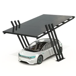 Carport med solcellepaneler - Model 04 (1 sæde)