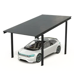 Carport med solcellepaneler - Model 05 (1 sæde)