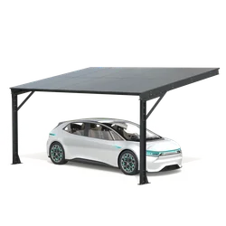Carport met fotovoltaïsche panelen - Model 07 ( 1 zetel )