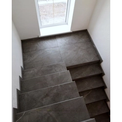 Carrelage escalier 120x30 comme pierre GRIS GRAPHITE