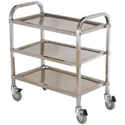 Carrello cameriere 3-półkowy (avvitato) in acciaio inox INVEST HORECA RP3-2 RP3-2