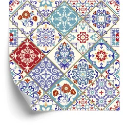 Carta da parati a mosaico ornamentale