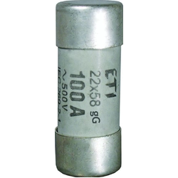 Cartucho fusible cilíndrico Eti-Polam CH22P 22x58 aM 125A/400V (006711054)