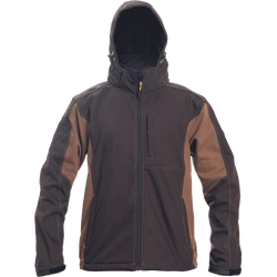 Casaco softshell DAYBORO castanho escuro L