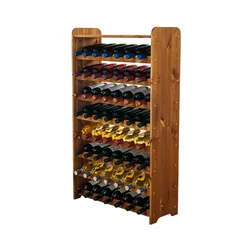 Casier à vin en bois avec étagère - RW31 /pour 56 bouteilles/ Aulne