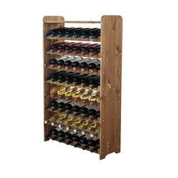 Casier à vin en bois avec étagère - RW31 /pour 56 bouteilles/ Marron