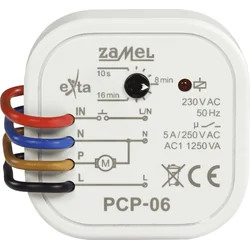 Časové relé Zamel na ovládanie kúpeľňového ventilátora 5A 230VAC PCP-06 (EXT10000263)