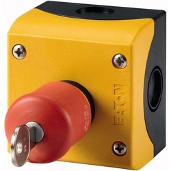 Cassete de botão de segurança Eaton com chave 1Z 1R IP66 M22-PVS/KC11/IY (216523)