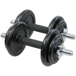 CAST IRON Dumbbell 19 KG (2x9.5 KG) ENERO FIT CASE