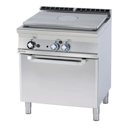 Cast iron gas cooker with oven