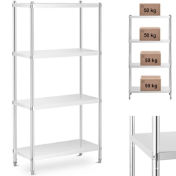 Catering metal storage rack up to 200 kg 90 x 40 x 180 cm