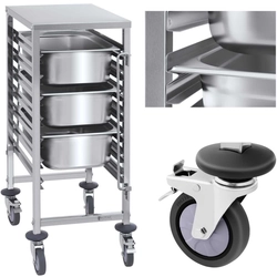 Catering transport trolley for containers 7x GN1/1 load capacity up to 50kg