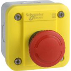 Schneider Electric Cassette with turn safety button 1R yellow IP65 (XALEK1701)