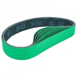 Sanding belt 80 zirconium for belt sander 760 x 40 mm (5 pcs)