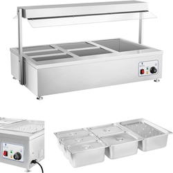 Dry bain-marie heater without water, freestanding 6 x GN 150mm 55L Royal Catering