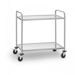 Waiter's trolley - 2 shelves - 120 kg ROYAL CATERING 10011220 RCSW-2SQ1