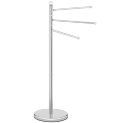 Stand, rotating hanger for 3 towels, free-standing, floor CHROME STEEL