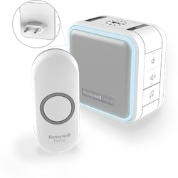 Honeywell DC515NP2 wireless doorbell Series 5, 150 m, 6 melodies, socket base white, design. button