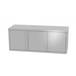 Wall cabinet with hinged doors, three doors 1500 x 400 x 600 mm POLGAST 310154-3 310154-3