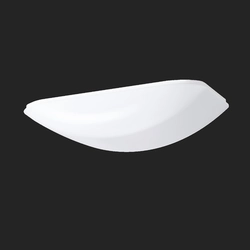 Ceiling-/wall luminaire Osmont White Plastic, opal IP44