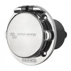 Victron Energy Power Inlet 16A stainless steel with cover
