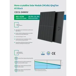 CECEP Solar CEC6-54MHV 410W Strieborný rám