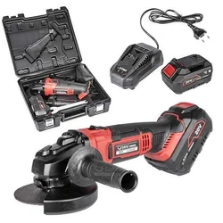 CEDRUS POWER+ ANGLE GRINDER AG125Li-SET Set with battery and charger in a case POWER+ 20V -