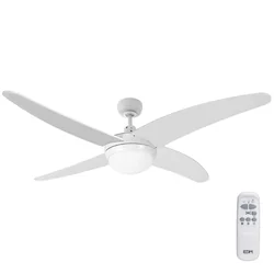 Ceiling fan with EDM lighting 33806 Caspio White 60 W