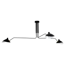 Ceiling lamp 3 arm APP569-3C Black