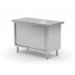 Central pass-through table with sliding doors 1000 x 700 x 850 mm POLGAST 127107P 127107P