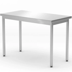 Central steel kitchen worktop table Budget Line 800 x 600 x 850 mm - Hendi 817063