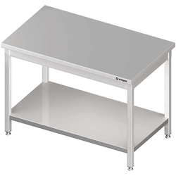 Central table with shelf 1400x800x850 mm welded