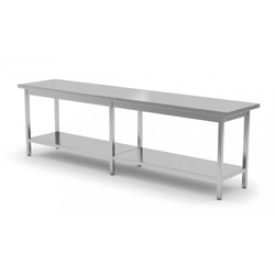 Central table with shelf 2000 x 700 x 850 mm POLGAST 112207-6 112207-6