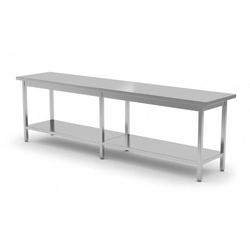Central table with shelf 2100 x 700 x 850 mm POLGAST 112217-6 112217-6
