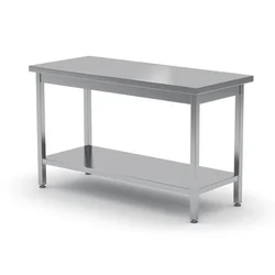 Centrálny pracovný stôl s policou - priskrutkovaný 1000 x 600cm Hendi 811511