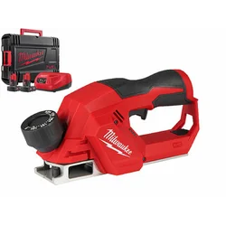 Cepilladora inalámbrica Milwaukee M12BLP-402X 12 V | 56 mm | Carbón sin escobillas | Batería 2 x 4 Ah + cargador | En caso de servicio pesado