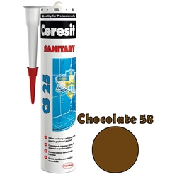 Ceresit силикон CS-25 шоколад 58 280 мл