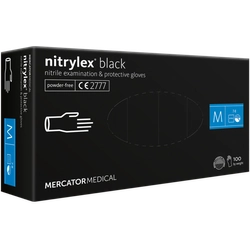 Черни гумени ръкавици Nitrylex® (черни)