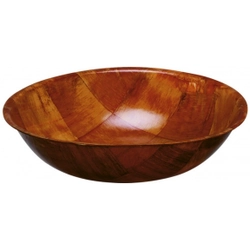 Cesta redonda de madera Ø 15x4,0 cm juego 10 unidades 425794