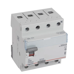 RCD P304 4P 25A 300MA AC TYPE TX3