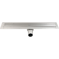 Gelco Manus Stainless steel shower channel with grate QUADRO, 750x130x55mm, GMQ33