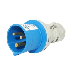 Industrial plug IVN 1632 230V, IP54, 16A, 3-pole (SEZ IVN 1632)
